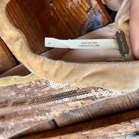 Free People Rose Gold Sequin Dress - Picture 3 of 3